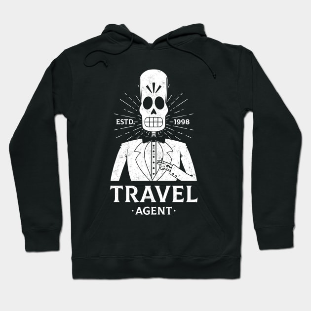 Travel Agent Hoodie by Alundrart